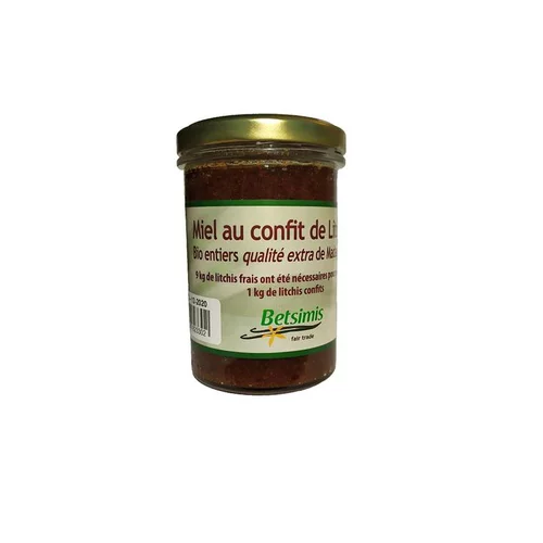 Miel au confit de litchis bio Betsimis - 250 g
