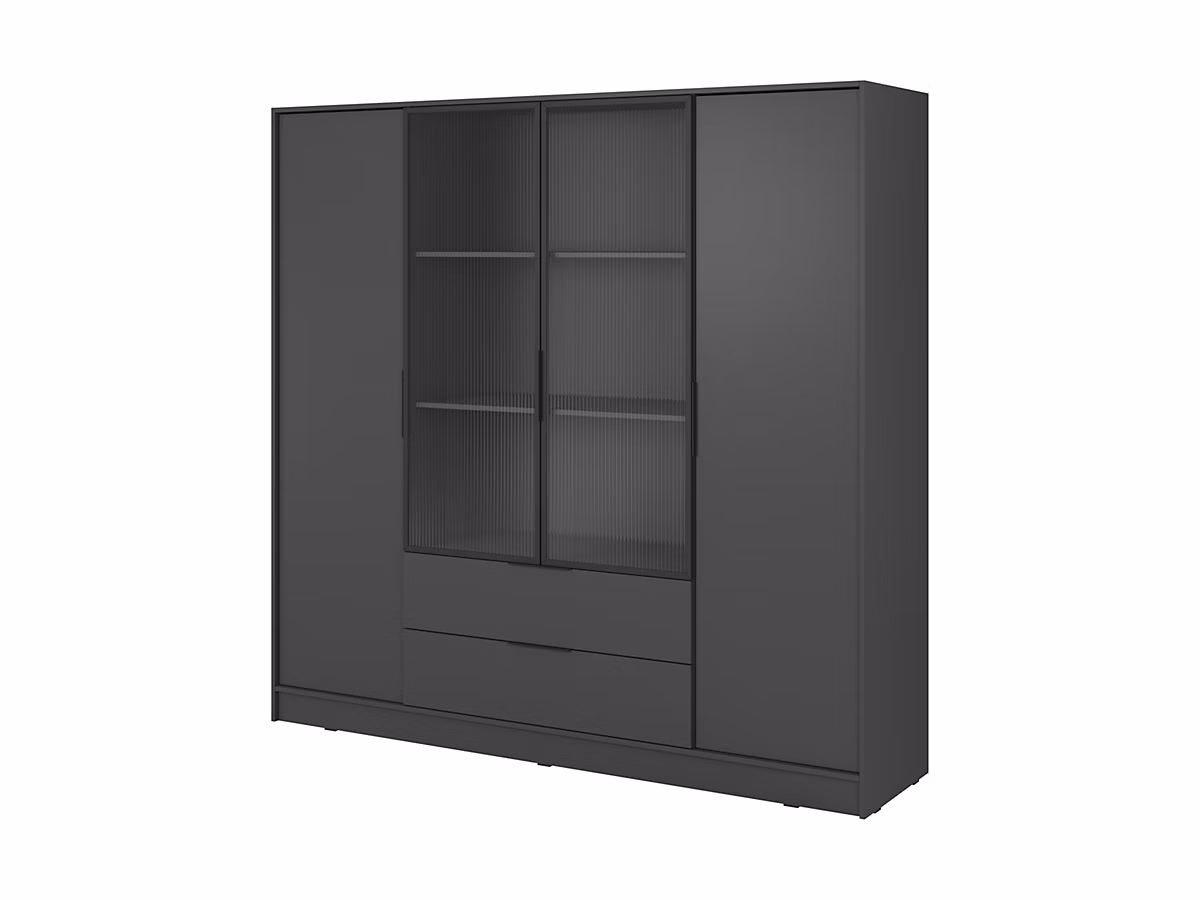 Armoire | graphite – 206 × 200 × 51 cm