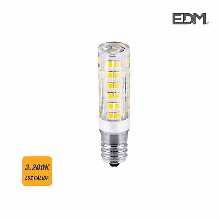 Ampoule LED tubulaire – EDM, 4.5W E14 400lm 3200K