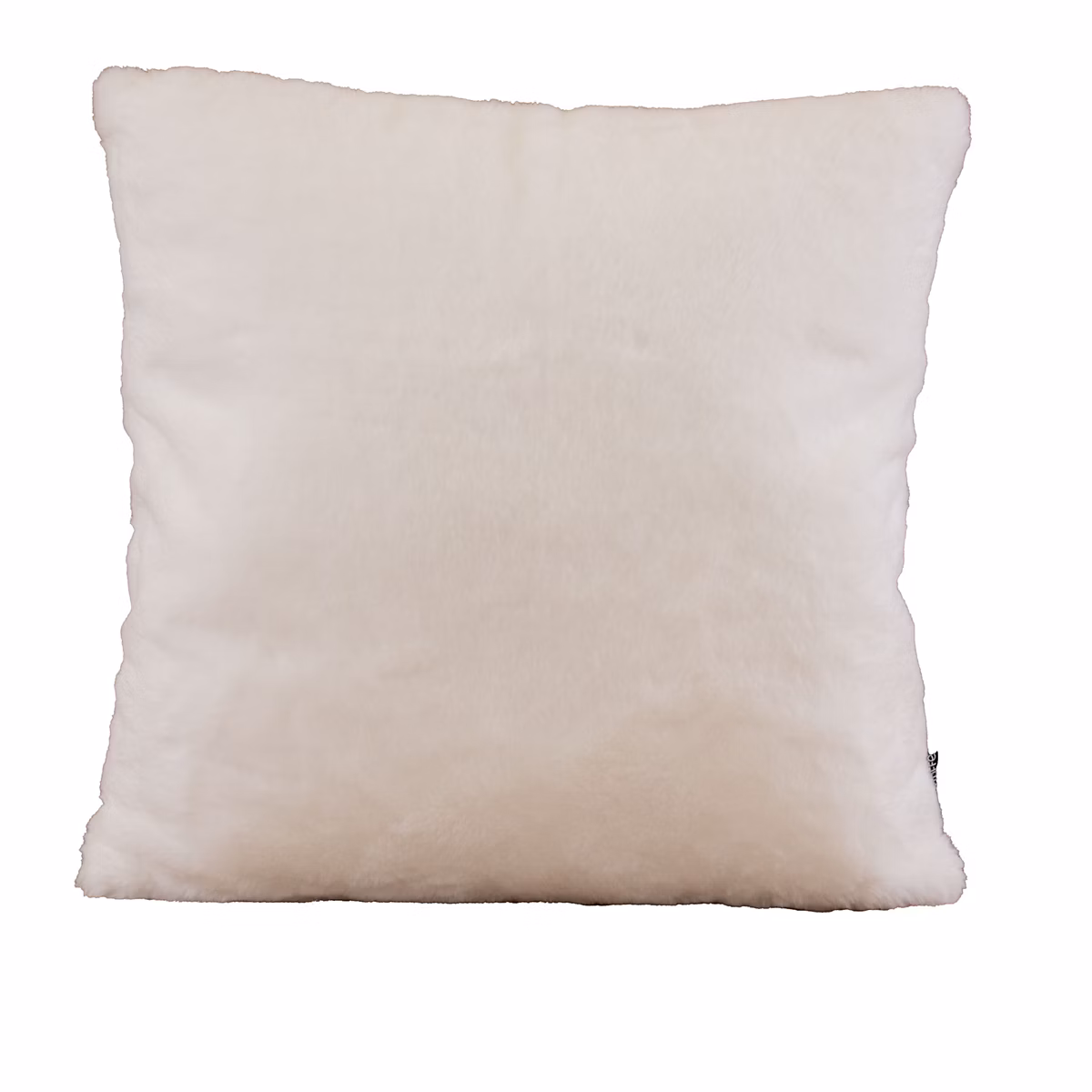 Coussin tout doux imitation fourrure (50 × 50 cm – Ecru)