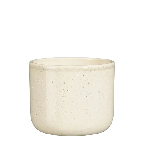 Pot rond coloris beige en céramique Fedor Mica Decorations - 10, 5 x Ø 12,5 cm