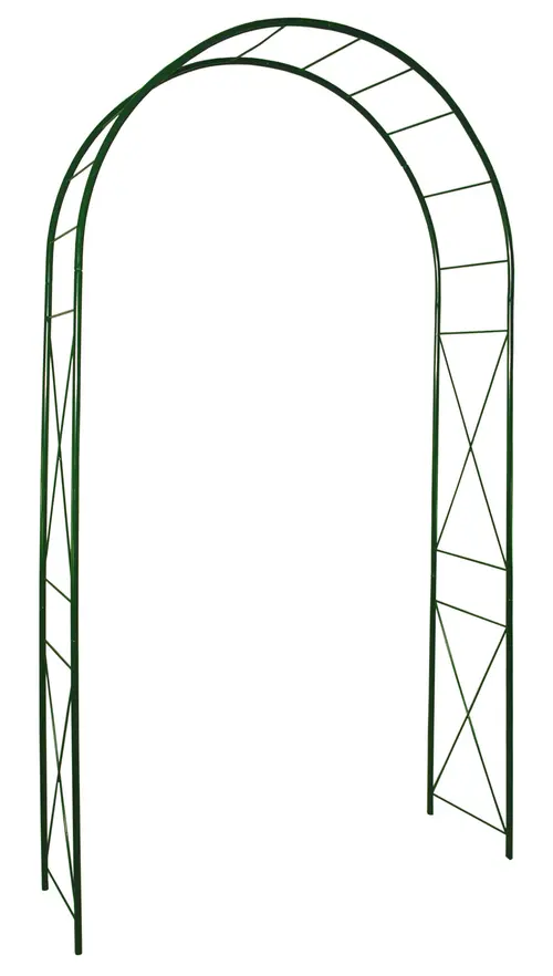Arche double losange coloris vert sapin Louis Moulin - 130 x 40 x 250 cm