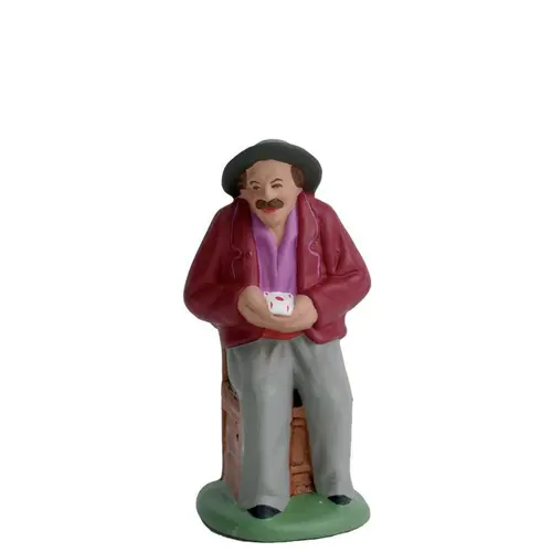 Personnage de crèche de Noël Oscar Santons Escoffier - 7 cm