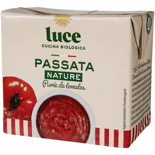 Sauce tomate Passata nature brique bio Luce - 500 g
