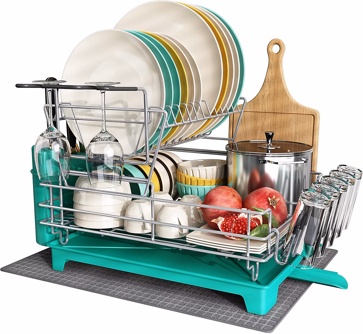 Rangement de cuisine – Egoutoire Vaisselle Cuisine 2 Niveaux INOX