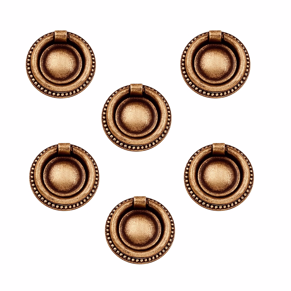 6 Un. poignées de meuble en bronze mat pour commode armoire – diamètre 40MM