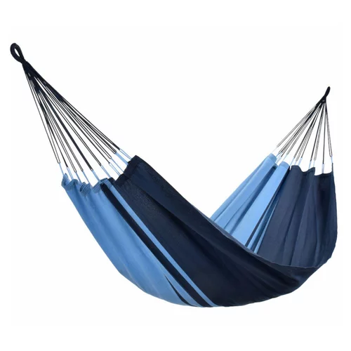 Hamac coloris bleu Caraïbes en polypropylène Jobek Hamac Kocon - 340 x 140 cm
