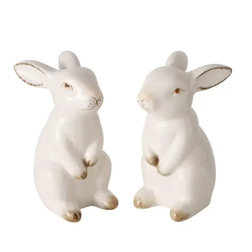 Pique décorative forme lapin marron Paddy - 3 x 25 x H 23 cm