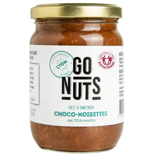 Pâte à tartiner chocolat noisettes bio Go Nuts - 265 g
