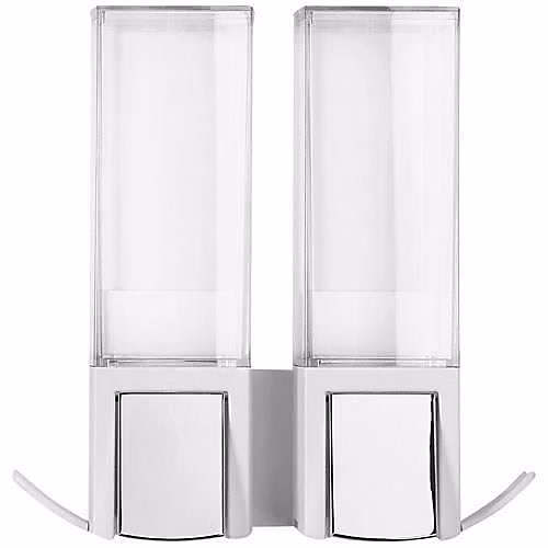 COMPACTOR Double distributeur de savon mural – Blanc