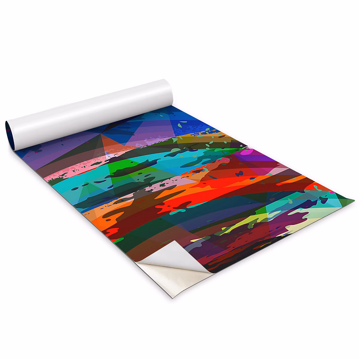 Auto Adhesif Film Vinyle Décoratif Wallfluent 100 × 50 cm Motif Abstrait Moderne Placard et Rénovation DIY