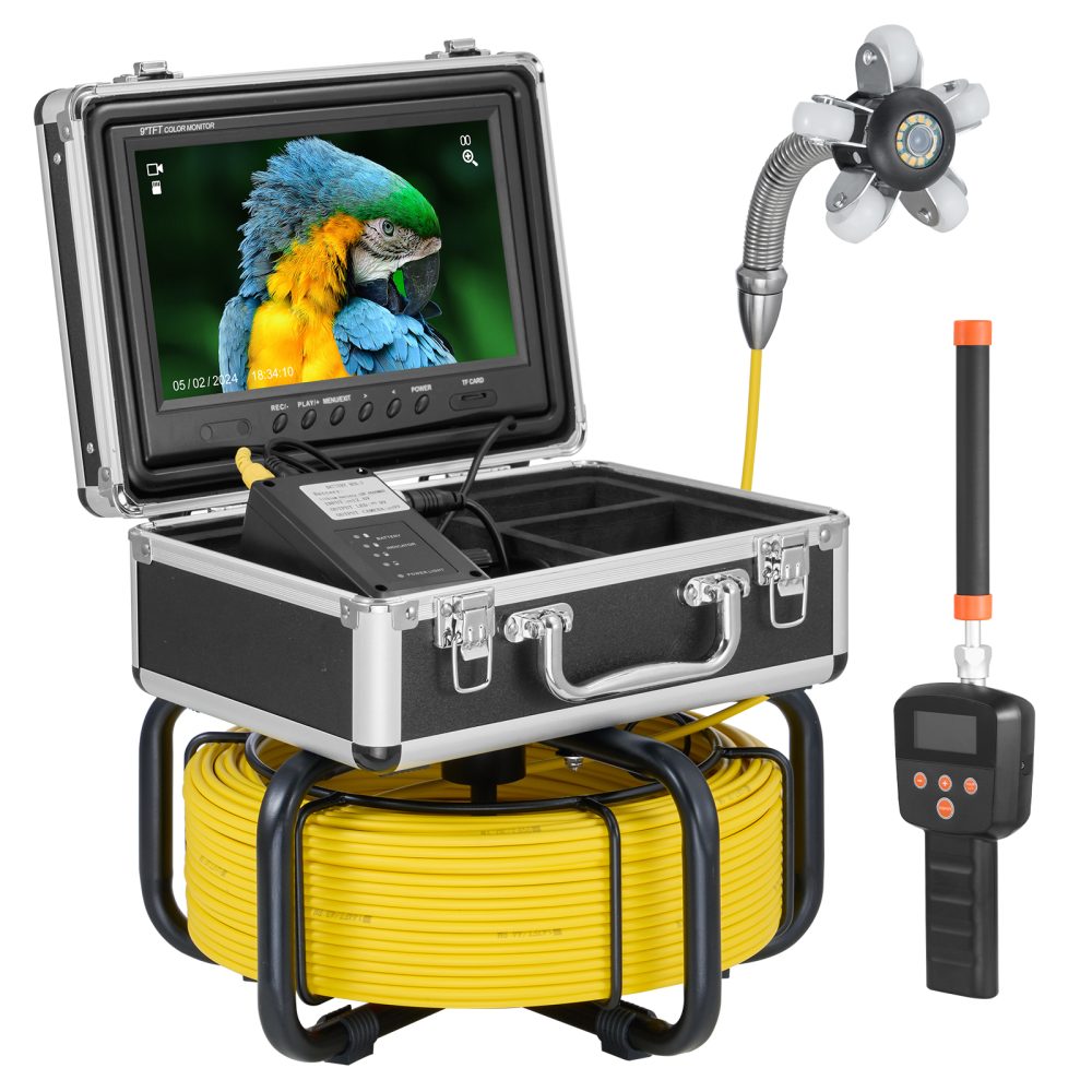 SucceBuy Caméra Inspection Canalisation Égout Autonivelant 30 m Localisateur 512 Hz – Ambiance extérieure