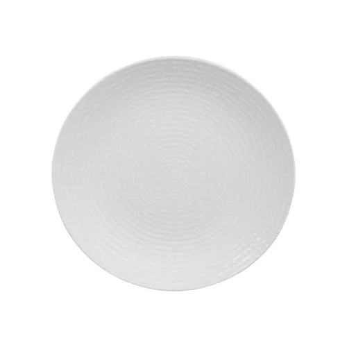 Assiette plate en grès blanche Ayra - Ø 27 cm