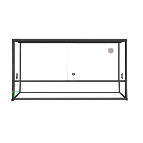 Terrarium pour reptile coloris noir en aluminium Reptile Planet Élégance – 100 x 45 x 50 cm