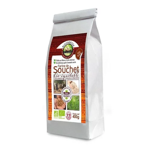Farine de souchet moulu bio en sachet de 400 g