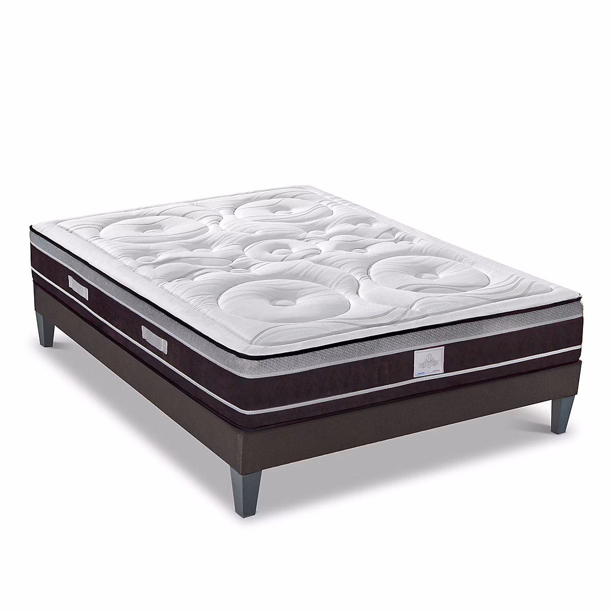 Ensemble Divin 140 × 190 cm Matelas Ressorts ensachés + Sommier Bois