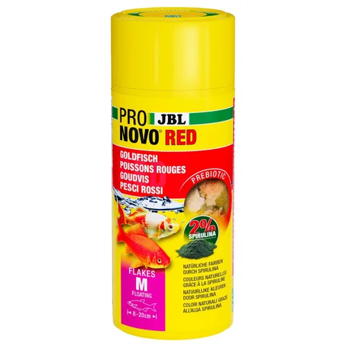 Aliment en flocons pour poisons rouges JBL Pronovo red flakes M – 250 ml