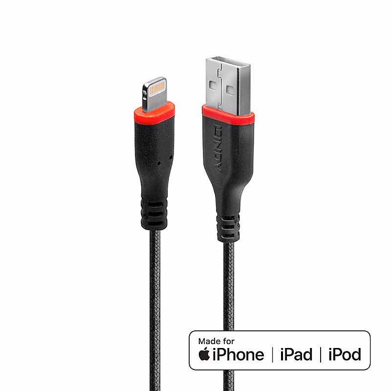 Réseau et téléphonie – Câble Lightning USB haute résistance 2m LINDY