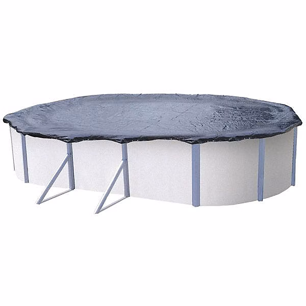 Bâche d'hiver pour piscine métal ou résine ovale 7 | 6 m x 3 – 9 m