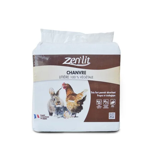 Litière de chanvre en sac de 8 kg