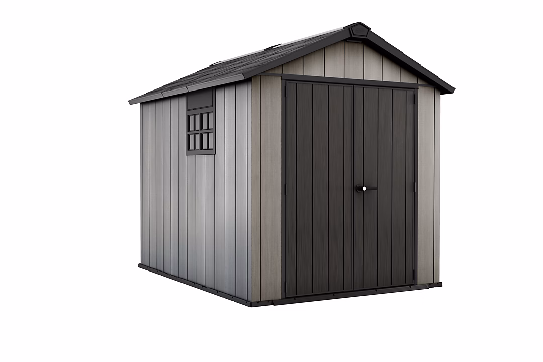 Abri de jardin OAKLAND 759 en résine – KETER, gris et noir, Surface hors tout 6, 57 m²