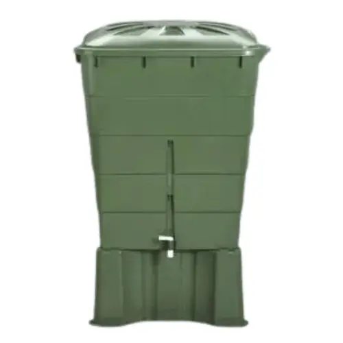 Cuve rectangulaire verte complète avec couvercle Graf – 520 L