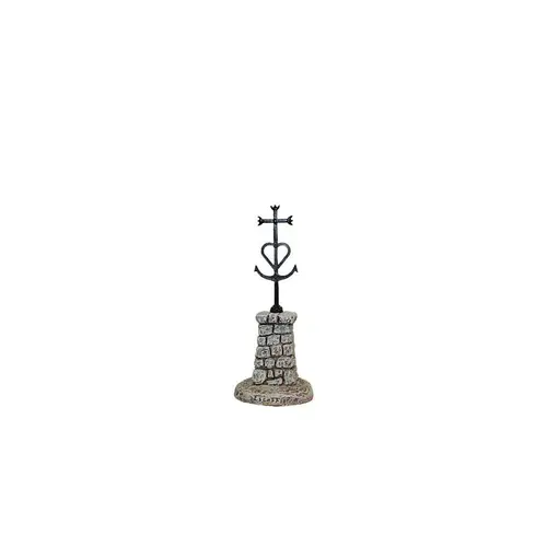 Décor de crèche de Noël croix de Camargue Santons Escoffier - 6 x 6 x 14 cm