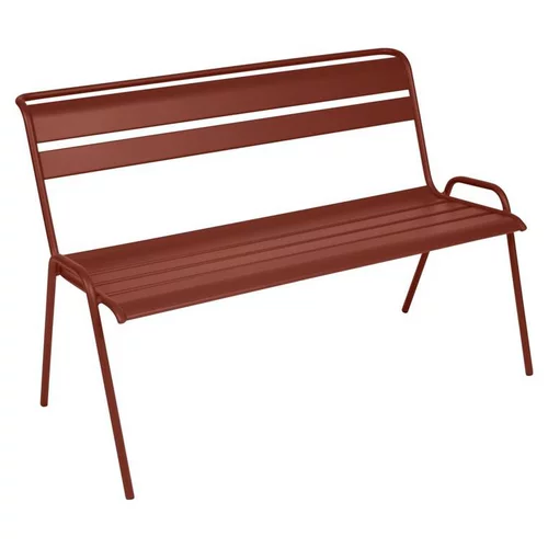 Banc de jardin 2 à 3 places coloris ocre rouge Monceau Fermob - 116 cm