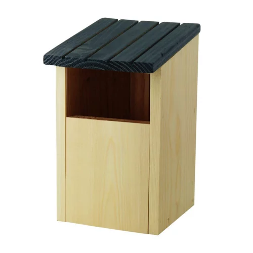 Nichoir ouvert chez Robin coloris beige en bois fabrication française