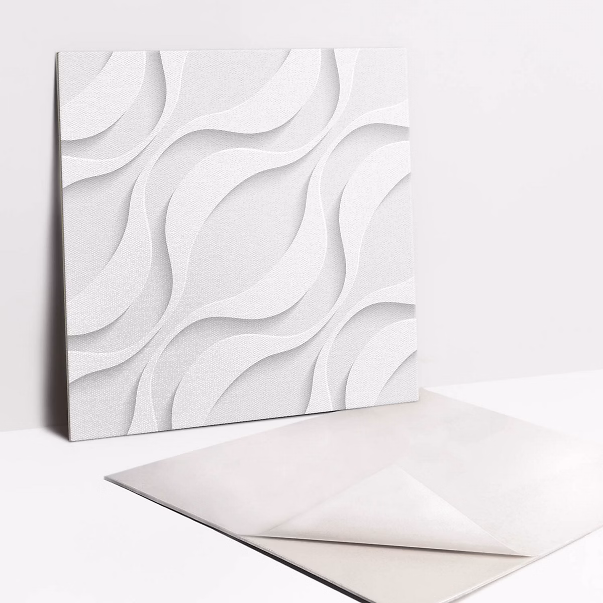 Carreaux vinyle Tulup 30 × 30 cm Ondes régulières 9 pcs