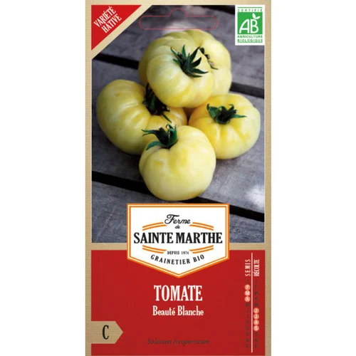 Graines de Tomate beauté blanche bio Ferme de Sainte Marthe - graines à semer