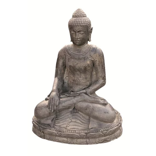 Statue de jardin Bouddha assis H 30 cm