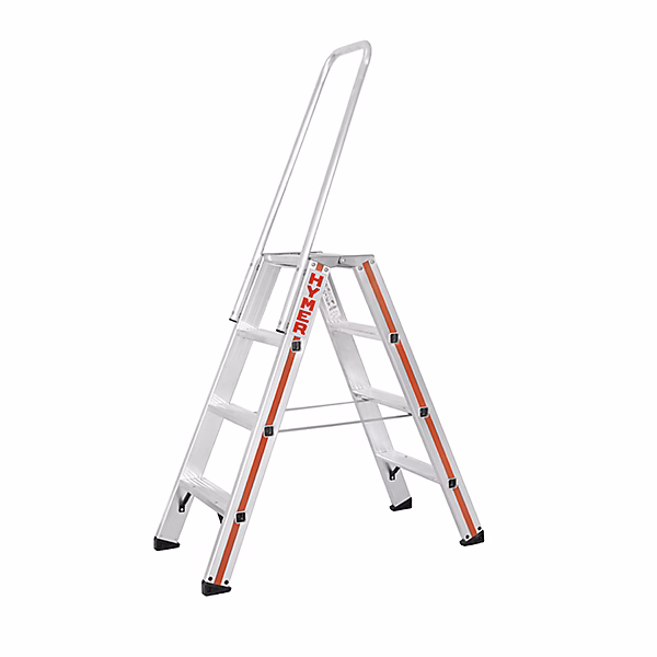 Escabeau 2x3 marches – Hauteur max. de travail 2, 2m, 807406