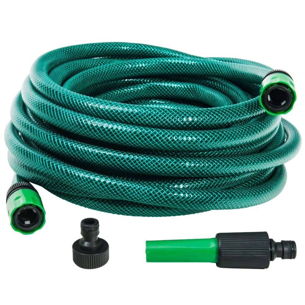 WERKAPRO Tuyau avec raccords et lance d15mm WERKA PRO – Produits de jardinage