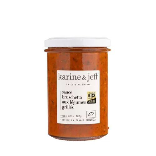 Sauce Bruschetta aux légumes grillés bio - 228 ml