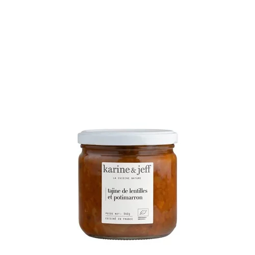 Tajine de lentilles et potimarron bio - 340 g