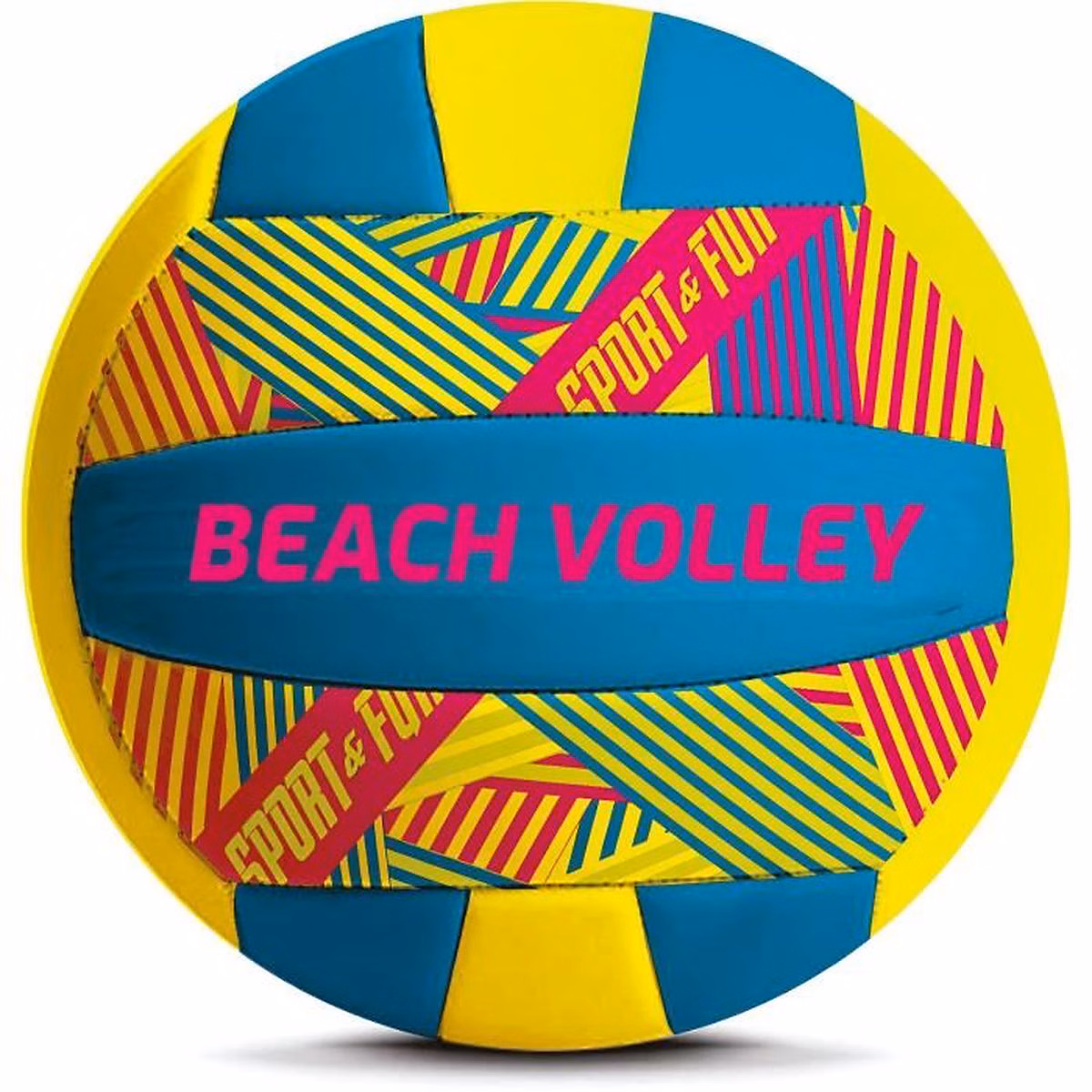 Ballon de beach – volley SPORT AND FUN Splash T5 Taille T5 Jaune