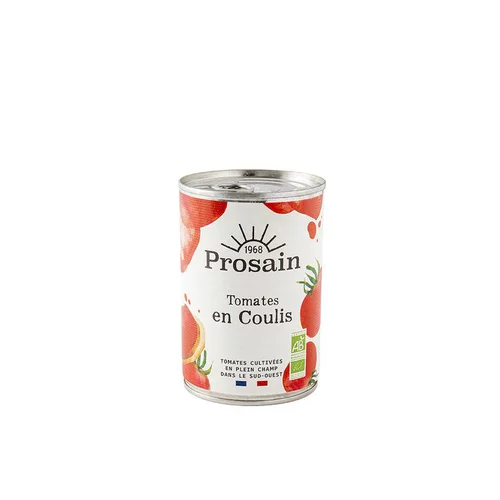 Coulis de tomates bio en boîte de 410 g