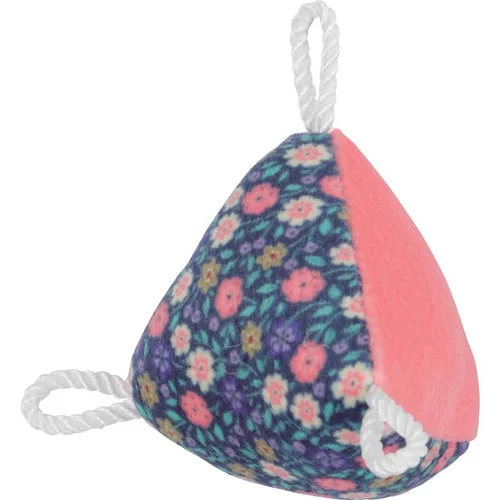 Jouet pour chat coloris bleu fleur Zolux pyramide Ethi'cat - 6,5 x 4,2 x 6,4 cm
