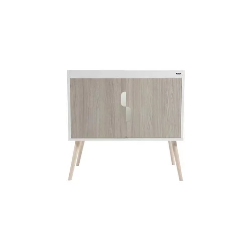 Meuble support pour cage Nevo ou Neo 80 mélaminé zebrano 78x50x77 cm