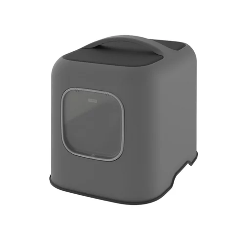 Maison de toilette pour chat coloris anthracite Rhoto Biala - 44,3 x 39,50 x 51 cm