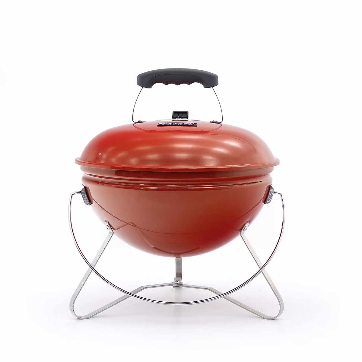 Barbecue de Table au Charbon de Bois Kekai Tahoe 37 × 37 × 44 cm Verrou de Couvercle avec Systeme de Transport Couleur Rouge