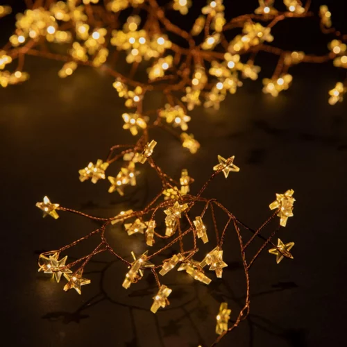 Guirlande lumineuse micro LED à lumière fixe blanc à piles - 2 m