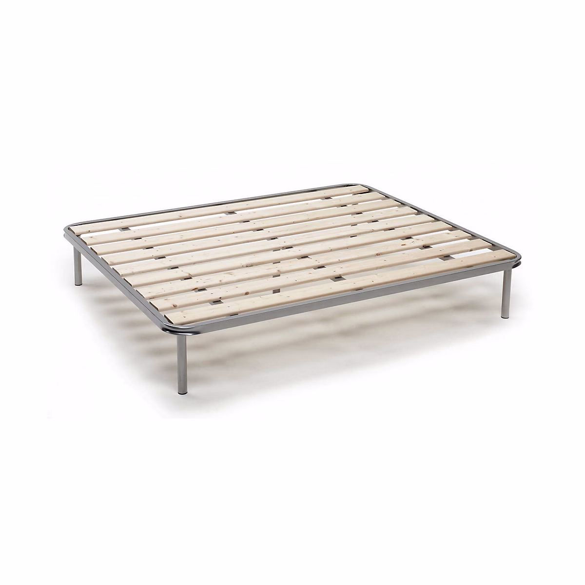 Cadre de Lit Adeena 120 × 190 cm | Grise – Place et Demie