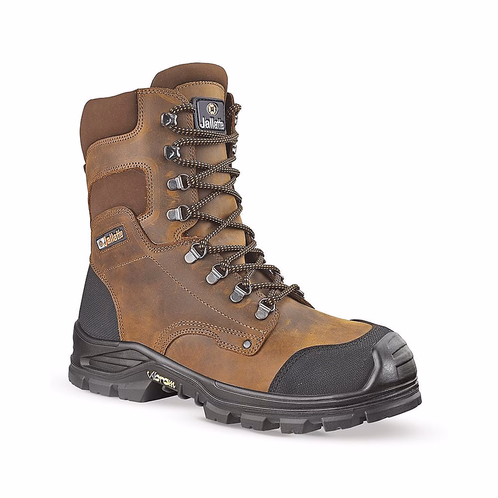 Chaussures de sécurité et chaussettes – Chaussures de sécurité de type rangers JALLATTE JALHICKORY S3 SRC Marron 39