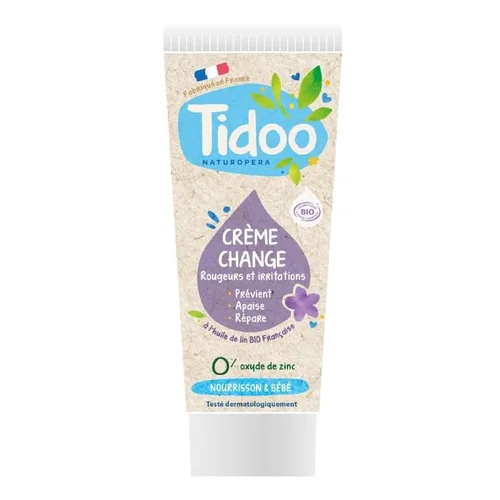 Crème de change certifiée bio pour bébé Tidoo - Tube 75 gr