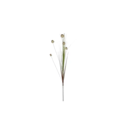 Herbe Pom Pom blanche fleur artificielle H 84 cm