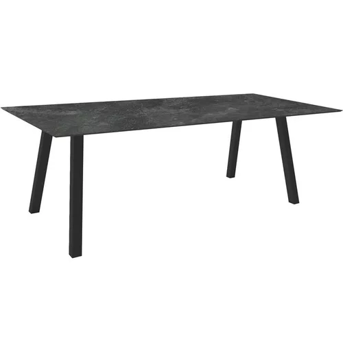 Table coloris anthracite/Slate en aluminium Interno Stern - 220 x 100 x 75 cm