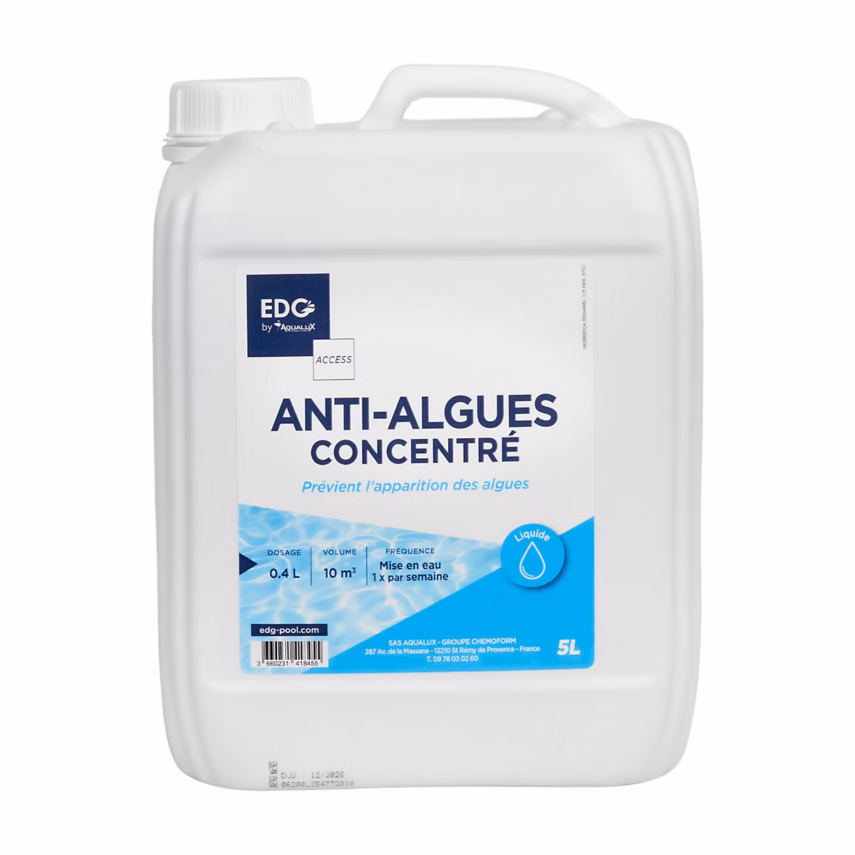 Anti Algues Piscine – Préventif Anti Eau Trouble, Algicide, Liquide, Bidon 5 Litres, Gamme Traitement Piscine Access