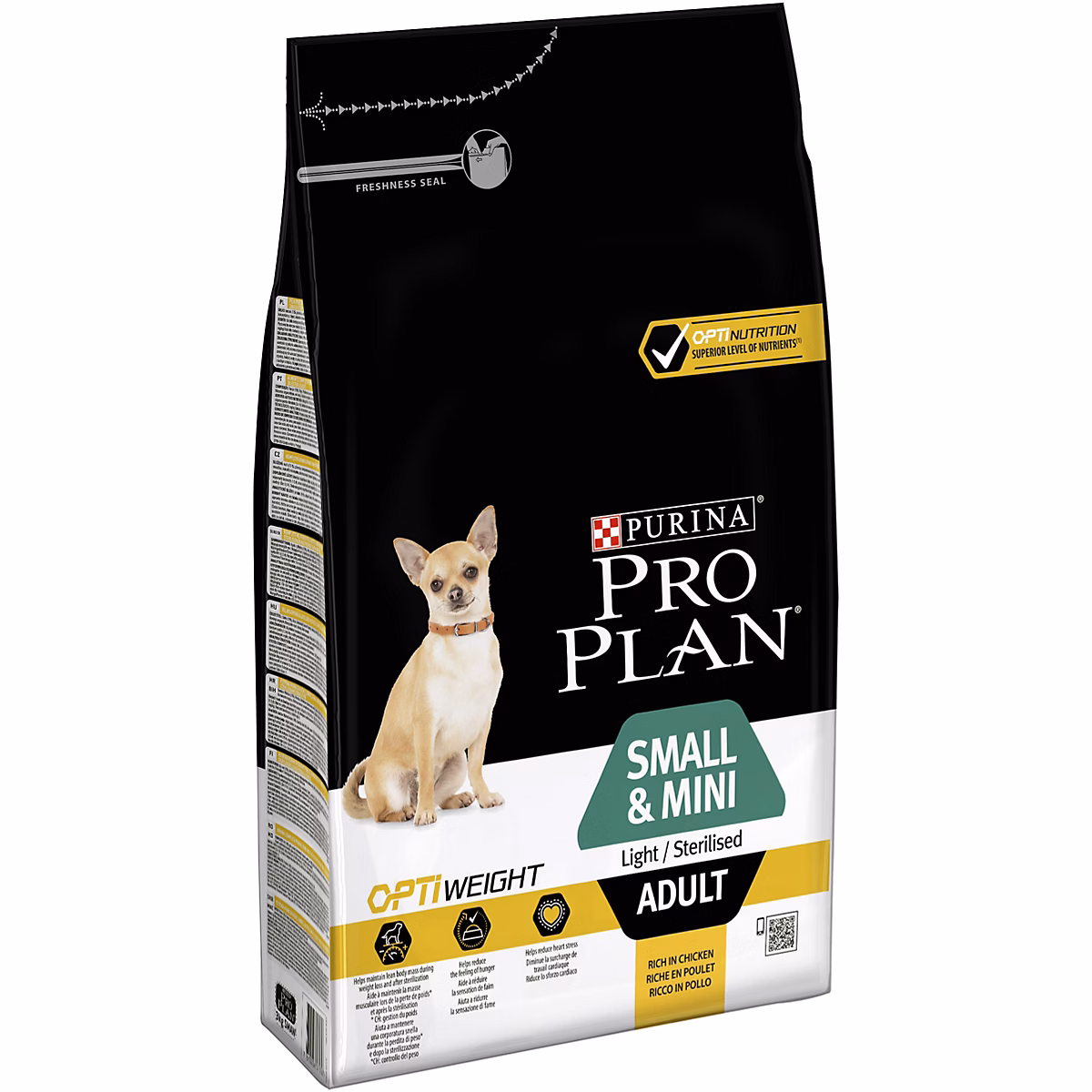 Croquettes pour chien Pro Plan Small & Mini adult Light Sterilised riche en poulet et riz 3kg – Réf. VZSNHMFMJ3836009876